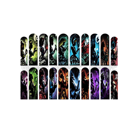 Dark Princess & Villians Nail Decal