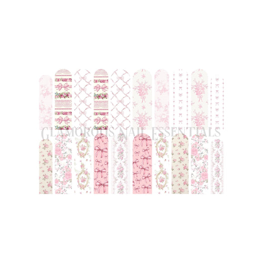Pink Coquette Nail Decal