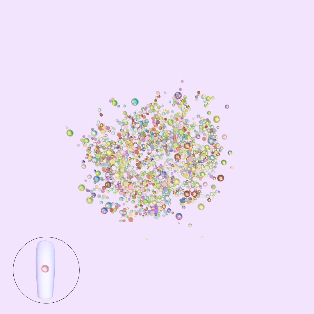 Sparkling Pastel Rhinestones