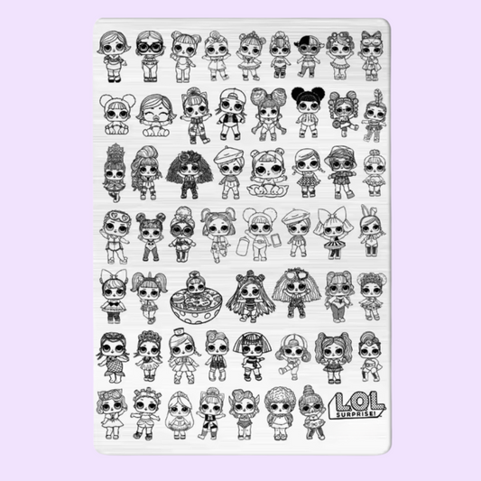 Laughin Dolls XL Stamping Plate