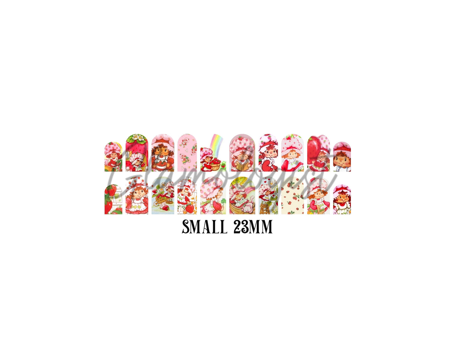 Strawberry Girl Nail Decal