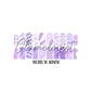 Purple Retro Nail Decal