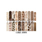 Brown Retro Nail Decal