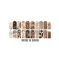 Brown Retro Nail Decal