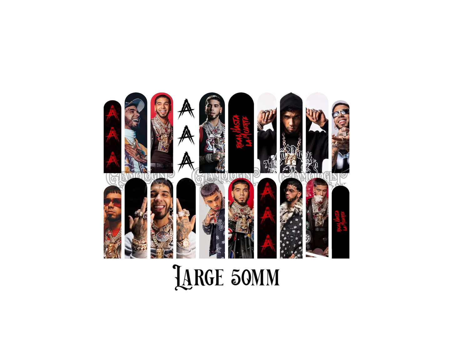 Anuel AA Nail Decal